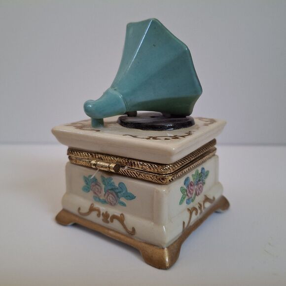 Vtg PHB Midwest Of Cannon Falls Phonograph Trinket Box 1999 Collectible - Picture 3 of 5